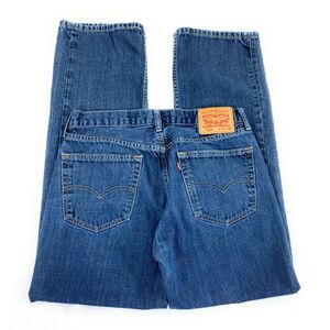 Levi's Men's 559 Relaxed‎ Straight Red Tab Distressed Denim Blue Jeans 34x34